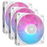 VENTILATOR Corsair iCUE LINK RX120 3x120mm RGB ALB, 0.400-2100 RPM +/- 10%, 10.5-74.2 CFM, Presiune Statica: 0.12-4.38 mm-H2O, 10-36dBA, Prindere magn