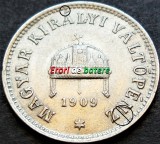 Cumpara ieftin Moneda istorica 10 FILLER - AUSTRO-UNGARIA / UNGARIA, anul 1909 *cod 830 ERORI, Europa