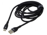 Cablu USB 2.0 A la C 2m 100W Negru, Baseus