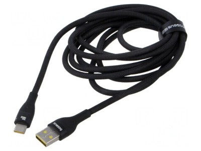Cablu USB 2.0 A la C 2m 100W Negru foto