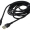 Cablu USB 2.0 A la C 2m 100W Negru