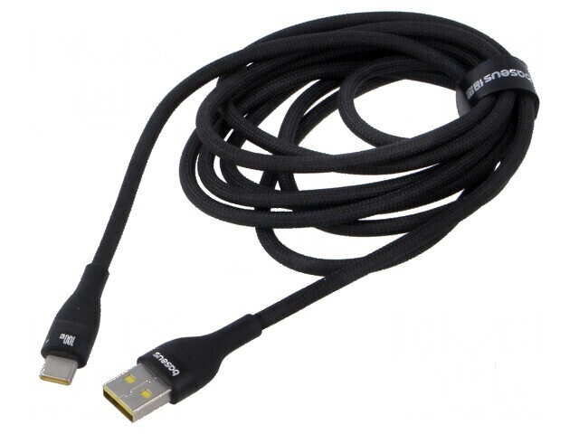 Cablu USB 2.0 A la C 2m 100W Negru