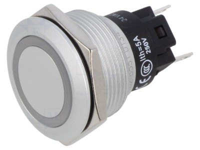 Lampă Control LED Verde 24V &amp;Oslash;22mm foto