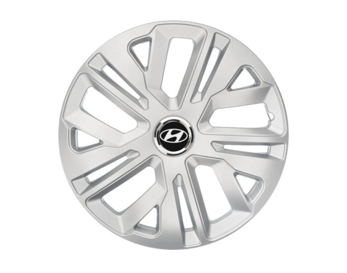 Set 4 capace roti 14``Raven Gri, Compatibile cu Hyundai