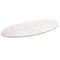 vidaXL Blat de masă, alb, 110x55x2,5 cm, lemn masiv de pin, oval 824336