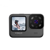 Cumpara ieftin Camera de actiune iSEN VIRAN V11, Negru, 5K 4K, LCD, 2.2 , Ecran selfie 1.5 , Wi-Fi, Functie anti-tremurat, Telecomanda wireless, 1200 mAh