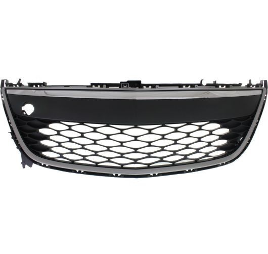Grila bara fata Mazda CX-7 (Er), 2010-08.2012, EH45501T0J, 458127-1 insertie superioara crom si cu rama inferioara cromata