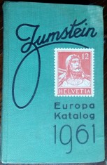 CATALOG TIMBRE ZUMSTEIN: EUROPA KATALOG, 1961 (LB. GERMANA / 1512 pag.) foto