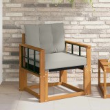 vidaXL Set de canapele de exterior Lemn solid de Acacia și Textilene 3436303