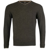 Jack Pyke Ashcombe Pulover 100% l&acirc;nă de miel cu decolteu V, culoare oliv, mărimea XXL