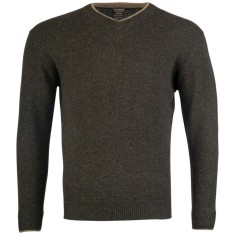Jack Pyke Ashcombe Pulover 100% l&acirc;nă de miel cu decolteu V, culoare oliv, mărimea XL