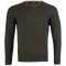 Jack Pyke Ashcombe Pulover 100% l&acirc;nă de miel cu decolteu V, culoare oliv, mărimea S