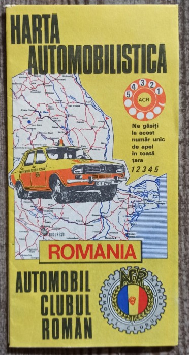 Harta automobilistica Automobil Clubul Roman