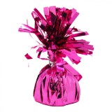 Greutate pentru baloane cu heliu, flippy, din folie cu franjuri, 170g, 13 x 5 x 3 cm, roz