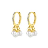 Cumpara ieftin Cercei din argint Gold Pearls-cod ARG290E