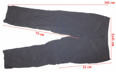 Pantaloni 2 in 1 trekking Jack Wolfskin UV Shield dama marimea 19 (S spre M) foto