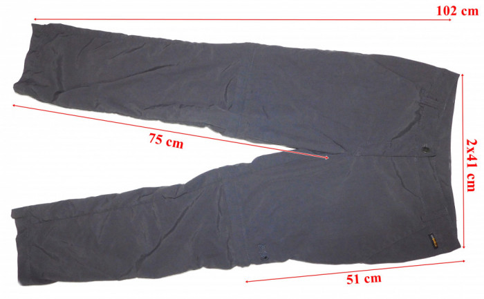 Pantaloni 2 in 1 trekking Jack Wolfskin UV Shield dama marimea 19 (S spre M)