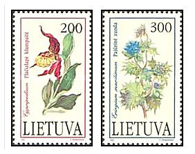 Lituania 1992 - flori, serie neuzata foto