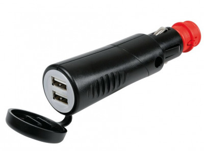 Incarcator Auto Lampa USB, 12/24V LAM38975 foto