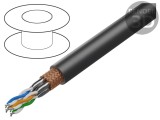 Cablu ETHERLINE&reg; TRAIN S/FTP Cat 6a 4x2x24AWG Negru
