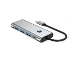 Docking station USB type C la HDMI 4K60Hz/3x USB 3.2-A/1x SD,Micro SD + PD, Value 12.99.1144