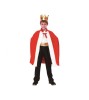 Costum carnaval Rege pentru copii 6 - 8 ani cu pelerina și coroană (marime 120/130)