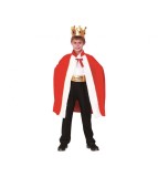 Costum carnaval Rege pentru copii 6 - 8 ani cu pelerina și coroană (marime 120/130)