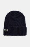 Lacoste căciulă de l&acirc;nă culoarea negru, de lana, RB0001