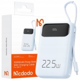 Mcdodo Powerbank 10000Mah Cu Display Usb Usb-C 22.5W + Cablu Lightning