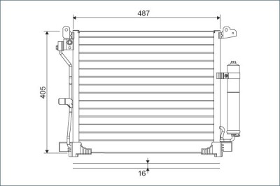 VALEO 822579 Condensator, climatizare foto
