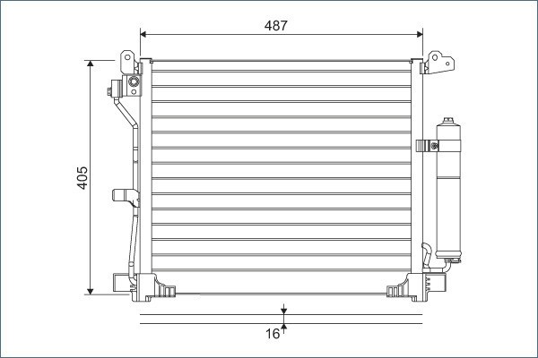 VALEO 822579 Condensator, climatizare