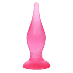 Dop Anal Fantasy, cu Ventuza, PVC, Roz, 14 cm