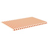 Cumpara ieftin Panza de rezerva copertina, galben si portocaliu, 500x300 cm, poliester