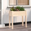 VidaXL Jardinieră cu căptușeală, 71x37x76 cm, lemn masiv de brad 364230