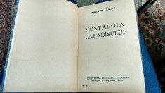 Nichifor Crainic - Nostalgia Paradisului - 1942 - Cugetarea Georgescu Delafras foto