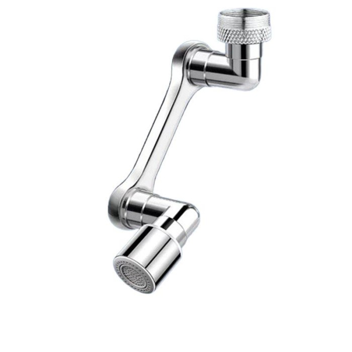 Adaptor de robinet cu brat mecanic telescopic, JENUOS&reg;, rotatie de 1440 &deg;, pentru prevenirea stropirii, usor