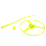 Jucarie disc zburator, flippy, cu lumini, manual, din abs, +14 ani, galben