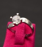 Inel de logodna din argint stralucitor cu Swarovski-ARG39A, Argintboutique