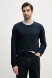 Pepe Jeans pulover din amestec de in LAYNE bărbați, culoarea bleumarin, light, PM702519