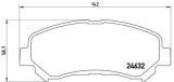 Placute frana Nissan Qashqai / Qashqai +2 (J10, Jj10), X-Trail (T31); Suzuki Kizashi (Fr) SRLine parte montare : Punte fata