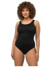 Costum baie intreg dama Ulla Popken negru, marime 54-56, push-up, modelator, outlet