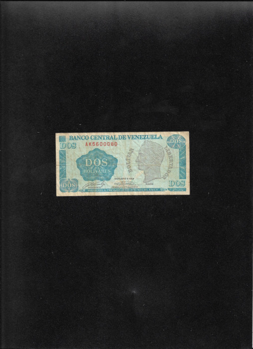 Venezuela 2 bolivari bolivares 1989 seria5600080