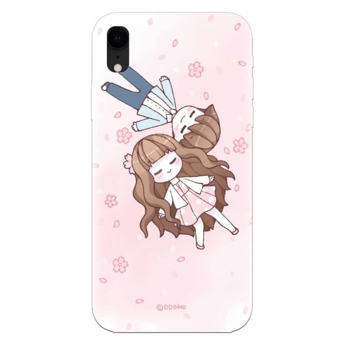 Husa silicon pentru Apple Iphone XR, Cute Couple