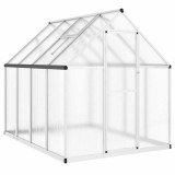 Cumpara ieftin Sere cu cadru de baza, argintiu, 224x169x195 cm, aluminiu