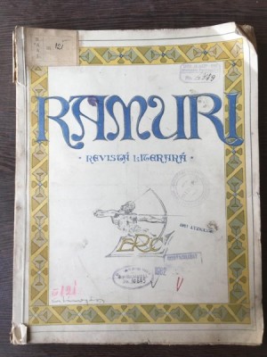 Revista Literara - Ramuri-Anul al XXII-lea Nr. 11-12 1928 foto