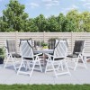 Set 6 Perne Scaun Spatar Inalt Gri 120x50x7cm Oxford vidaXL, Rezistente Apa, Exterior Interior