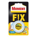 Banda dublu adeziva pentru fixare, 80 kg, Moment Fix, 1.5 m x 19 mm