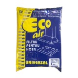 Set 5 bucati filtru pentru hota universal, ECOair, alb, 50x60 cm