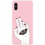 Husa silicon pentru Xiaomi Mi 8 Pro, Butterfly In Hand