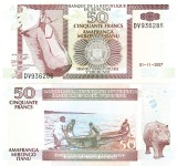 Burundi 50 Francs 2007, P-36 UNC, Bancnota Originala